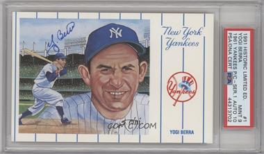 1991 Historic Limited Editions 1961 New York Yankees Postcards Series 1 - [Base] #1 - Yogi Berra [PSA Authentic PSA/DNA Cert]