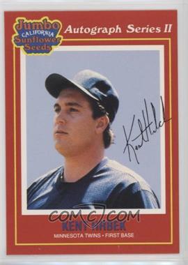 1991 Jumbo California Sunflower Seeds - [Base] #13 - Kent Hrbek