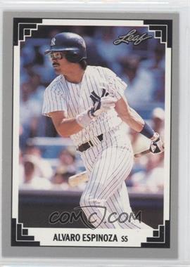 1991 Leaf - [Base] #198 - Alvaro Espinoza