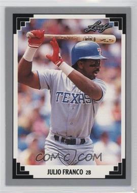 1991 Leaf - [Base] #228 - Julio Franco