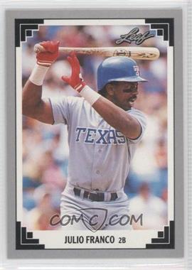 1991 Leaf - [Base] #228 - Julio Franco