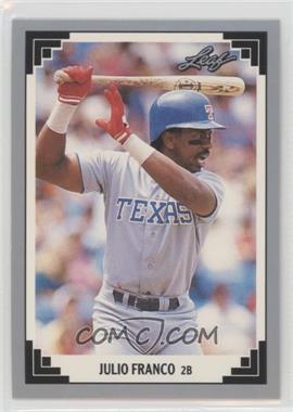 1991 Leaf - [Base] #228 - Julio Franco