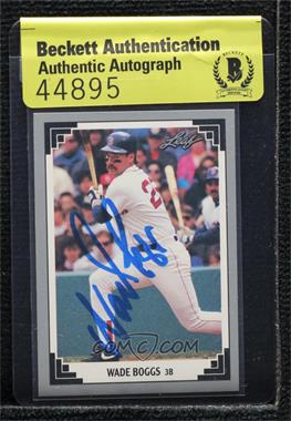1991 Leaf - [Base] #273 - Wade Boggs [BAS Authentic]