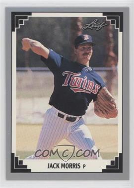 1991 Leaf - [Base] #294 - Jack Morris