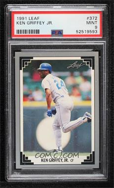 1991 Leaf - [Base] #372 - Ken Griffey Jr. [PSA 9 MINT]