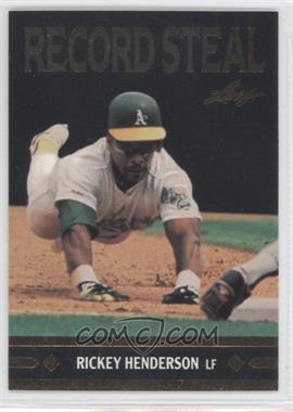 1991 Leaf - Gold Leaf Rookies Bonus #BC26 - Rickey Henderson