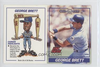 1991 Line Drive Collect-A-Books - [Base] #28 - George Brett [EX to NM]