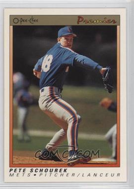 1991 O-Pee-Chee Premier - [Base] - Blank Back #106 - Pete Schourek [Noted]