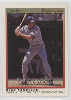 1991 O-Pee-Chee Premier - [Base] #103 - Ryne Sandberg