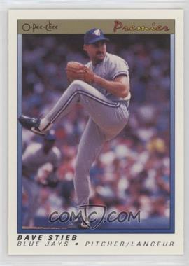 1991 O-Pee-Chee Premier - [Base] #116 - Dave Stieb