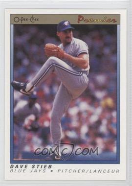 1991 O-Pee-Chee Premier - [Base] #116 - Dave Stieb