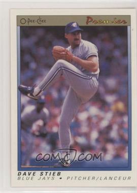 1991 O-Pee-Chee Premier - [Base] #116 - Dave Stieb