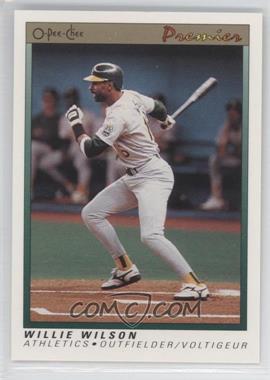 1991 O-Pee-Chee Premier - [Base] #129 - Willie Wilson