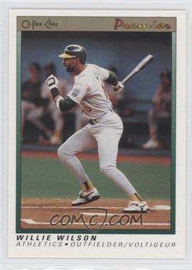 1991 O-Pee-Chee Premier - [Base] #129 - Willie Wilson