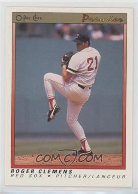 1991 O-Pee-Chee Premier - [Base] #23 - Roger Clemens [EX to NM]