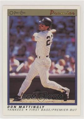 1991 O-Pee-Chee Premier - [Base] #77 - Don Mattingly