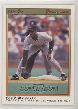 1991 O-Pee-Chee Premier - [Base] #79 - Fred McGriff