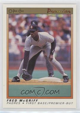 1991 O-Pee-Chee Premier - [Base] #79 - Fred McGriff [EX to NM]