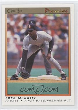 1991 O-Pee-Chee Premier - [Base] #79 - Fred McGriff