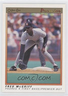 1991 O-Pee-Chee Premier - [Base] #79 - Fred McGriff