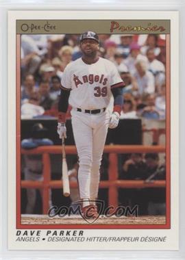 1991 O-Pee-Chee Premier - [Base] #94 - Dave Parker