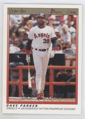 1991 O-Pee-Chee Premier - [Base] #94 - Dave Parker