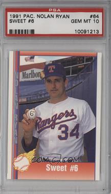 1991 Pacific Nolan Ryan Texas Express - [Base] #64 - Nolan Ryan [PSA 10 GEM MT]