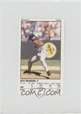 1991 Panini Album Stickers - [Base] #218 - Jeff Reardon