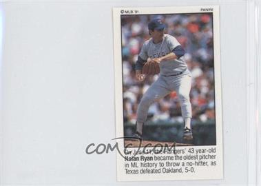 1991 Panini Album Stickers - [Base] #3 - Nolan Ryan