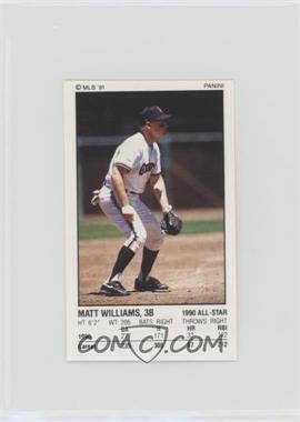 1991 Panini Album Stickers - [Base] #76 - Matt Williams