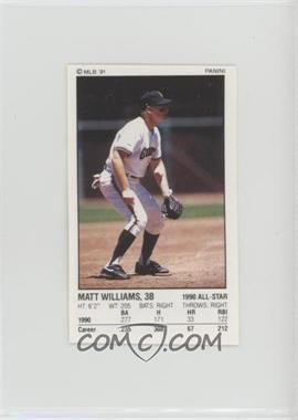 1991 Panini Album Stickers - [Base] #76 - Matt Williams