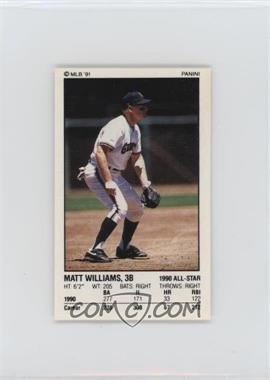 1991 Panini Album Stickers - [Base] #76 - Matt Williams