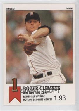 1991 Panini Top 15 Album Stickers - [Base] #69 - Roger Clemens