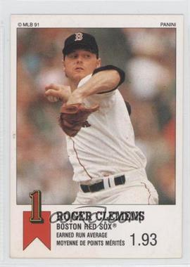 1991 Panini Top 15 Album Stickers - [Base] #69 - Roger Clemens