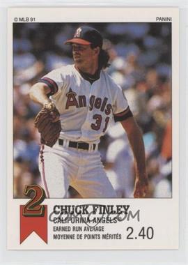 1991 Panini Top 15 Album Stickers - [Base] #70 - Chuck Finley