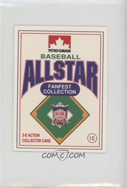 1991 Petro-Canada All Star FanFest Stand-Ups - [Base] #16 - Barry Bonds