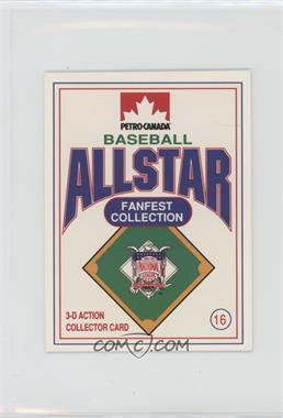 1991 Petro-Canada All Star FanFest Stand-Ups - [Base] #16 - Barry Bonds