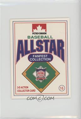 1991 Petro-Canada All Star FanFest Stand-Ups - [Base] #16 - Barry Bonds