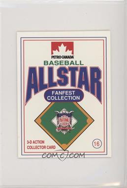 1991 Petro-Canada All Star FanFest Stand-Ups - [Base] #16 - Barry Bonds