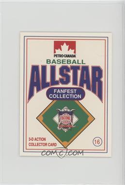 1991 Petro-Canada All Star FanFest Stand-Ups - [Base] #16 - Barry Bonds
