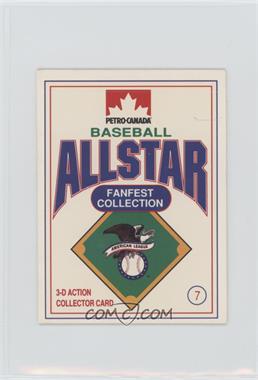 1991 Petro-Canada All Star FanFest Stand-Ups - [Base] #7 - Carlton Fisk