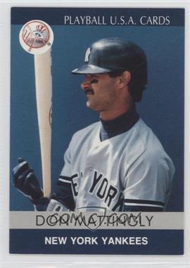 1991 Playball U.S.A. - [Base] #91-27 - Don Mattingly