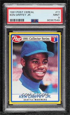 1991 Post - Cereal [Base] #11 - Ken Griffey Jr. [PSA 9 MINT]