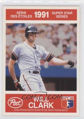 1991 Post Canadian Super Star Series - [Base] #9 - Will Clark