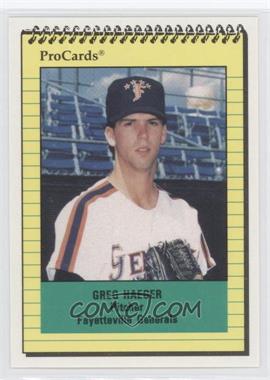 1991 ProCards Minor League - [Base] #1164 - Greg Haeger