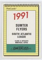 Team Checklist - Sumter Flyers