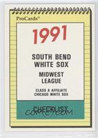 Team Checklist - South Bend White Sox