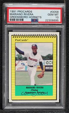 1991 ProCards Minor League - [Base] #3058 - Mariano Rivera [PSA 10 GEM MT]