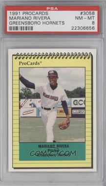 1991 ProCards Minor League - [Base] #3058 - Mariano Rivera [PSA 8 NM‑MT]