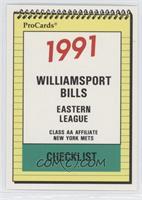 Checklist - Williamsport Bills